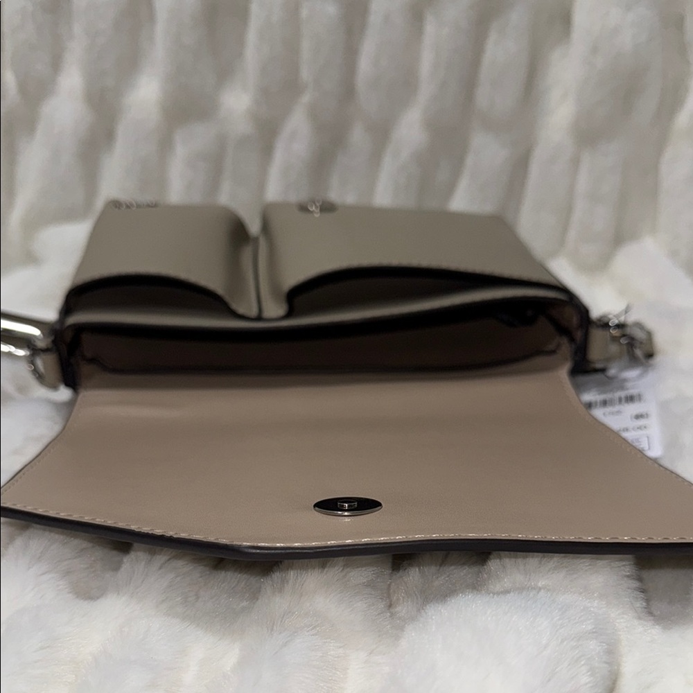PRICE IS FIRM - DKNY Tan Crossbody Bag with Adjustable Strap - Picture 6 of 7